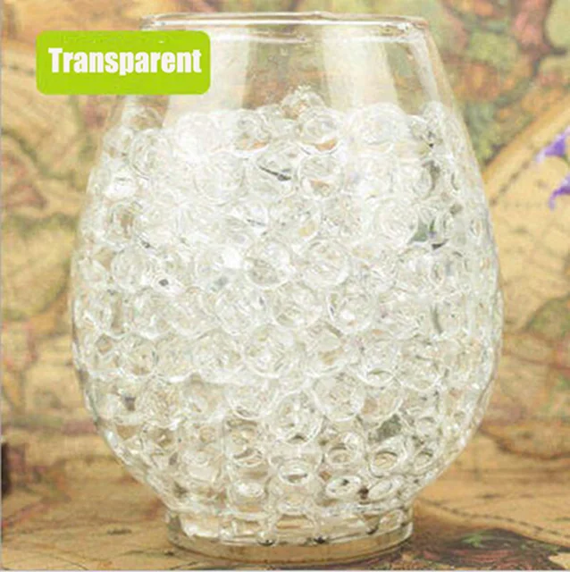 1 Bottle Magic Crystal Soil Mud Transparent Colorful Children Toy Water  Beads For Kids Flowers Growing