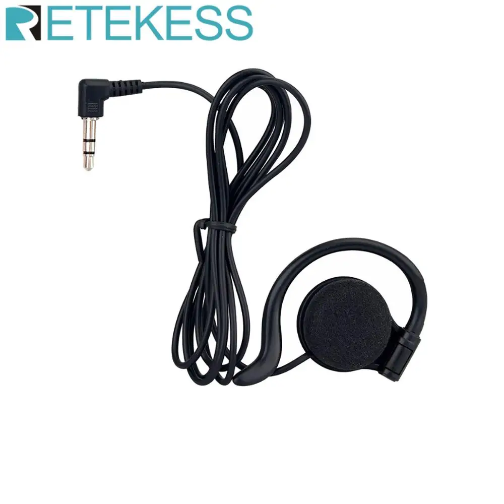 RETEKESS 3.5mm Listen Only Earpiece Headset  F4510A / F4510B Earphone for Radio Wireless Tour guide System T131 / T131S-animated-img