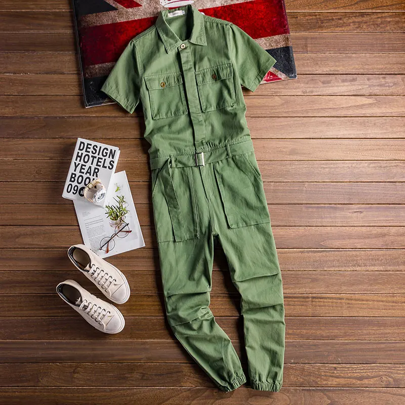 green coveralls men