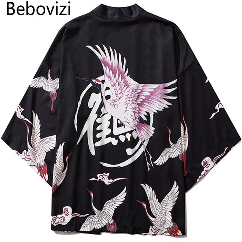 Bebovizi Japan Style Crane Print Men 