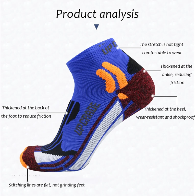 Mens Womens Breathable Ankle Cycling Socks Running Riding Sports Bike Socks