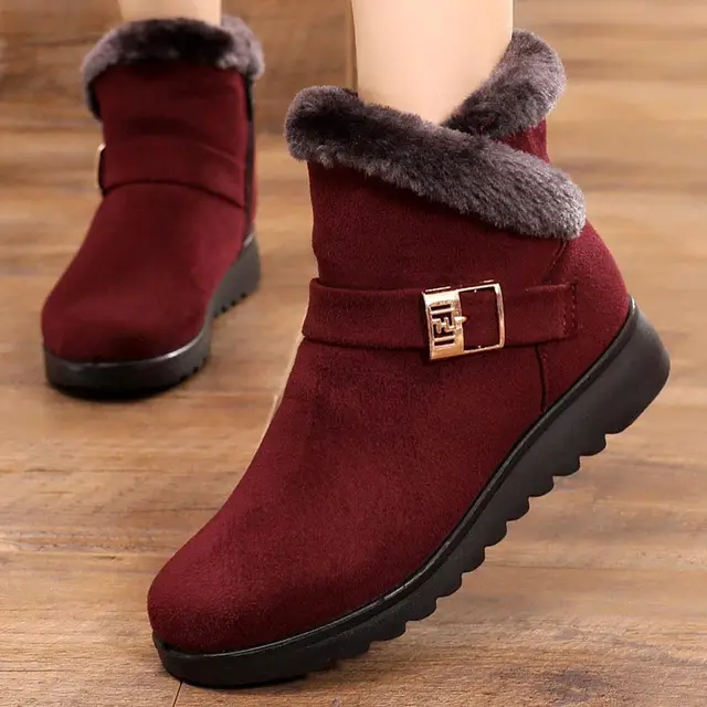 Red and black snow boots Clearance