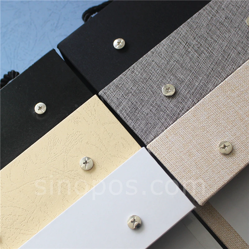Swatch Header Hanger With Rivets, fabric samples binding holder textile  leather material collecting stack book card display hook