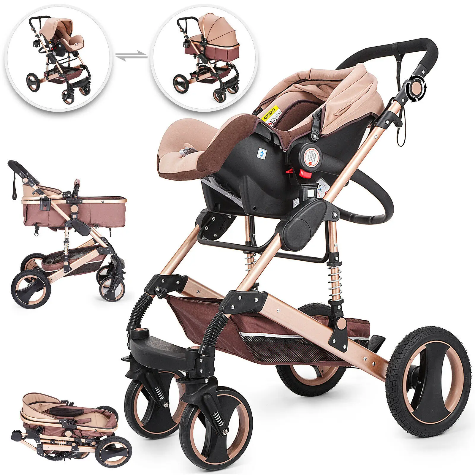 fancy car seat and stroller