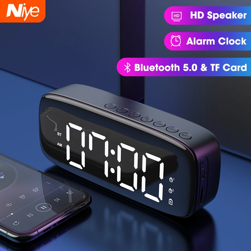 subwoofer music sound box alarm clock