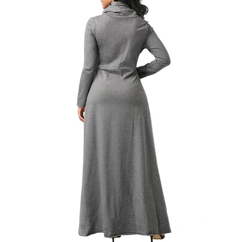High Collar Dress Tall Women Floor 