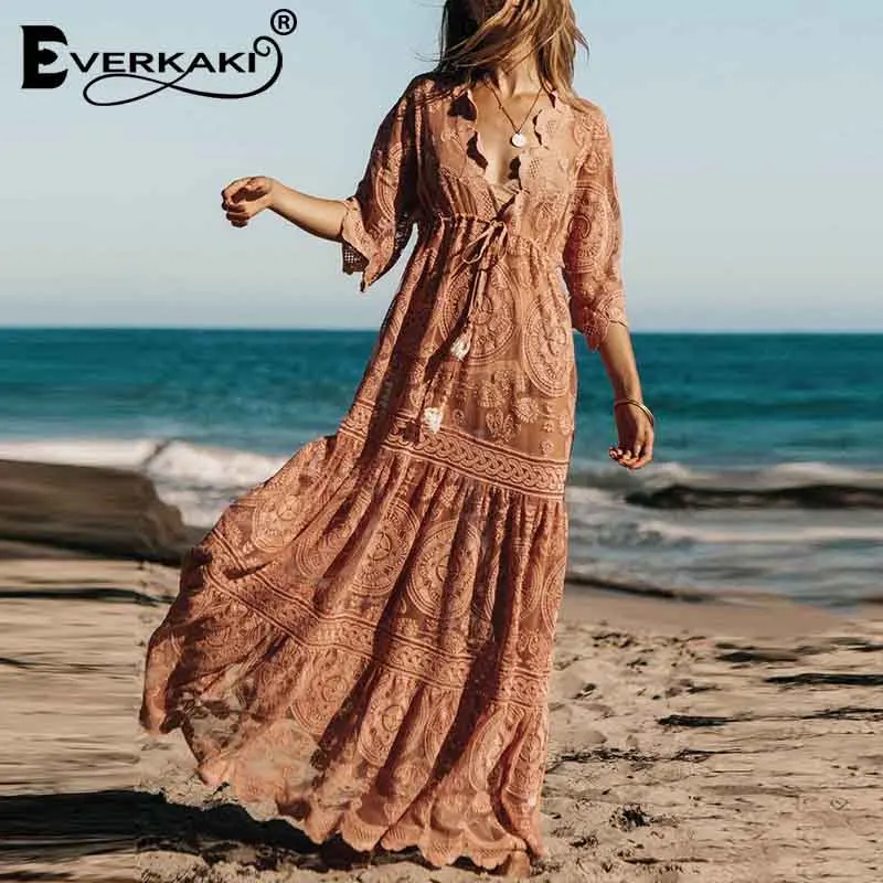 boho dress with tassels