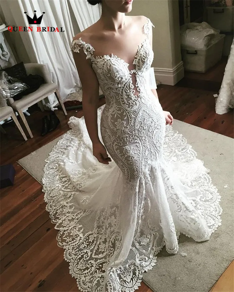 fish style wedding dress