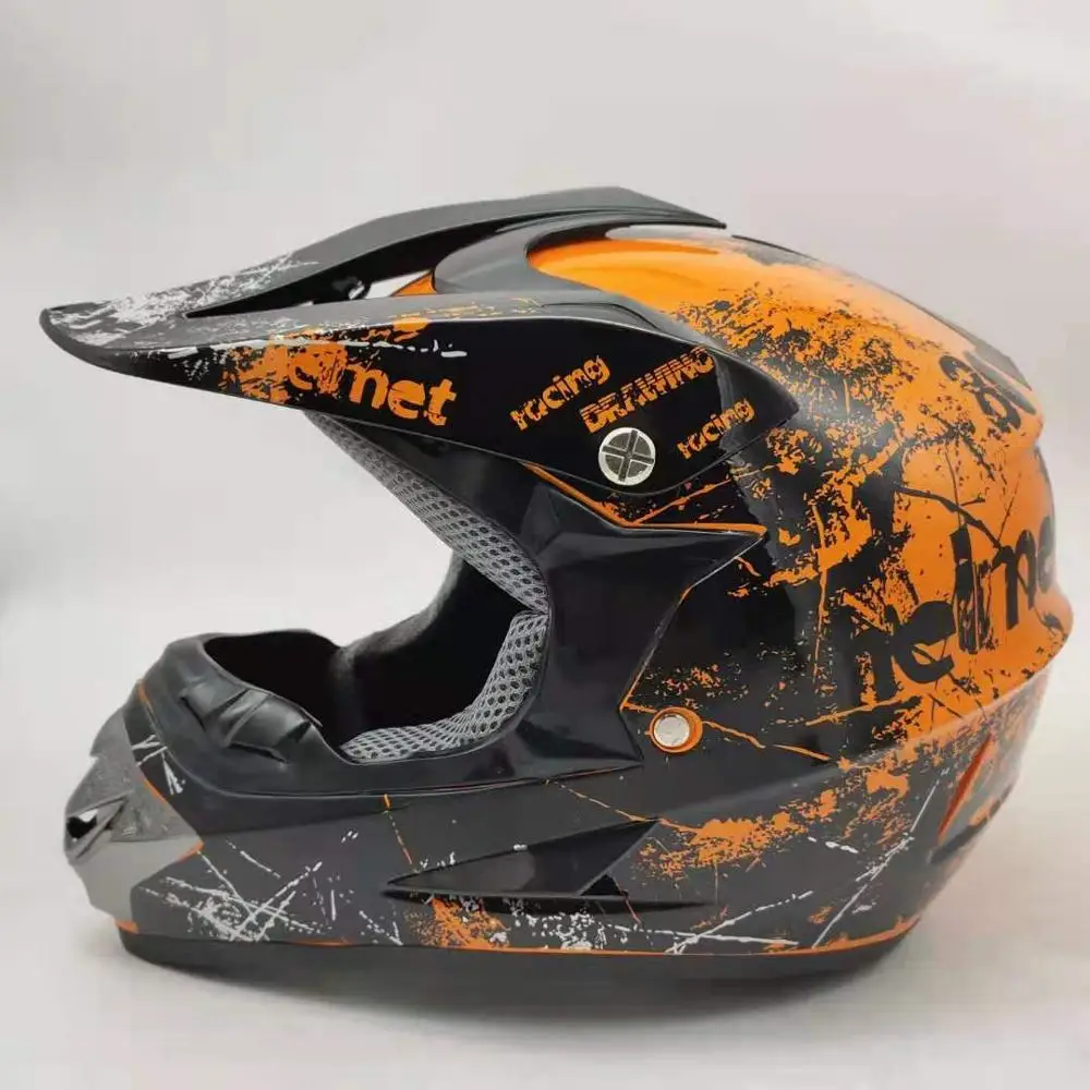 dirt bike helmets orange