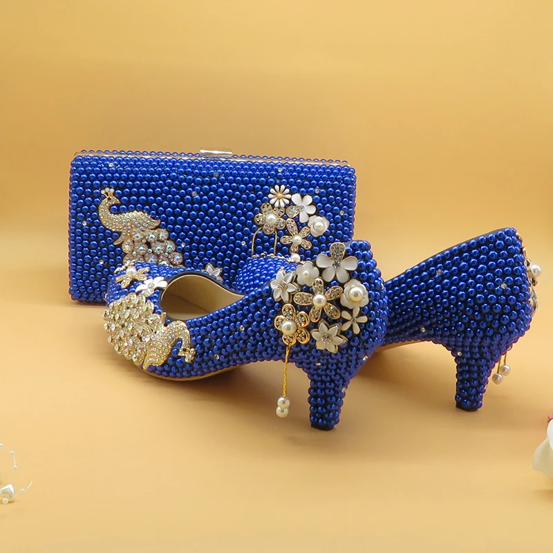Royal blue bags and shoes Clearance