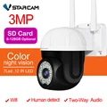 Vstarcam 3MP Wifi IP Camera Outdoor Ai Human Detection Auto Tracking PTZ Camera 1296P Color IR Night Vision Home Security Camera
