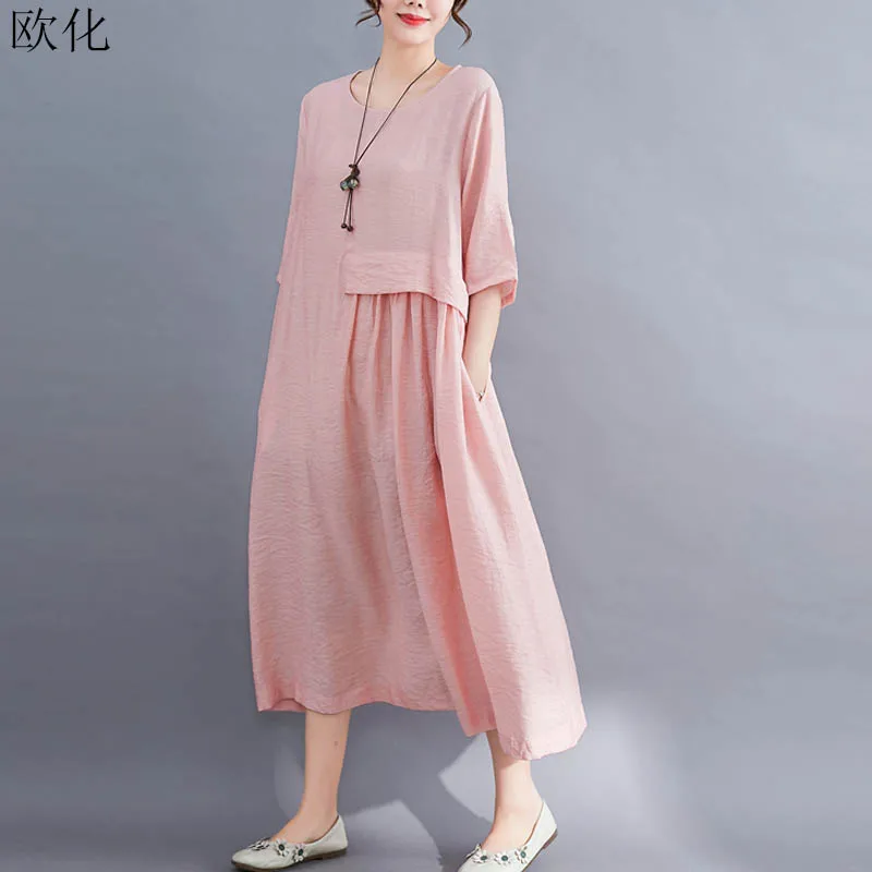 קנו שמלות | Robe Female Korean Maxi 