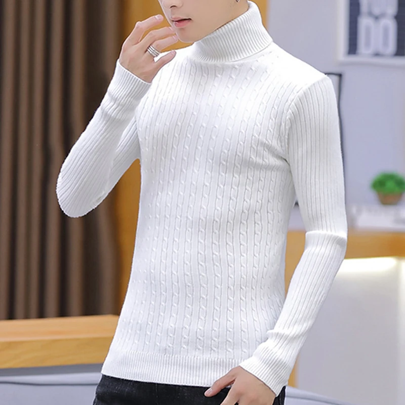 Winter Warm Turtleneck Sweater Men 