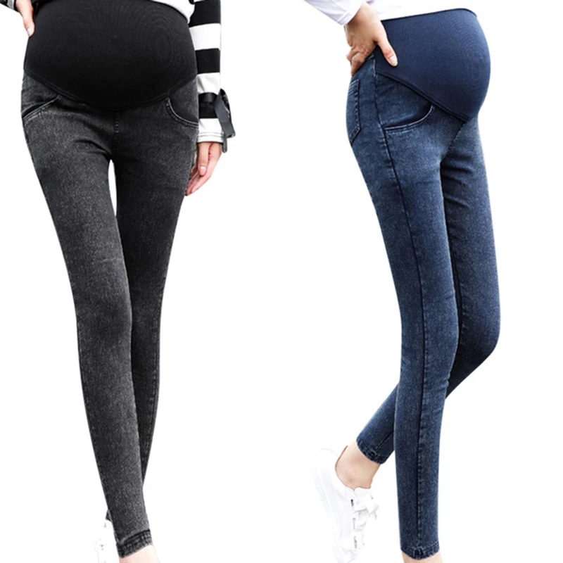 Maternity Black Blue Jeans Skinny Pants 