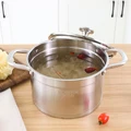KOBACH stock pot 4L stainless steel soup pot kitchen stew pot kitchen cookware stock pot with lid preview-5