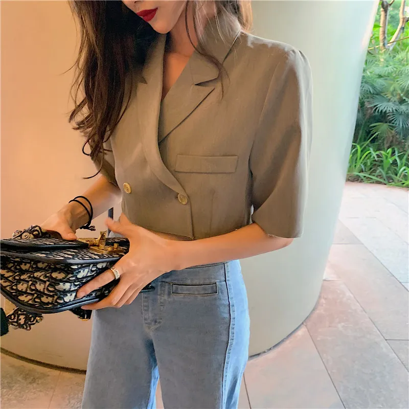Korean Fashion Women's Blazer Short 