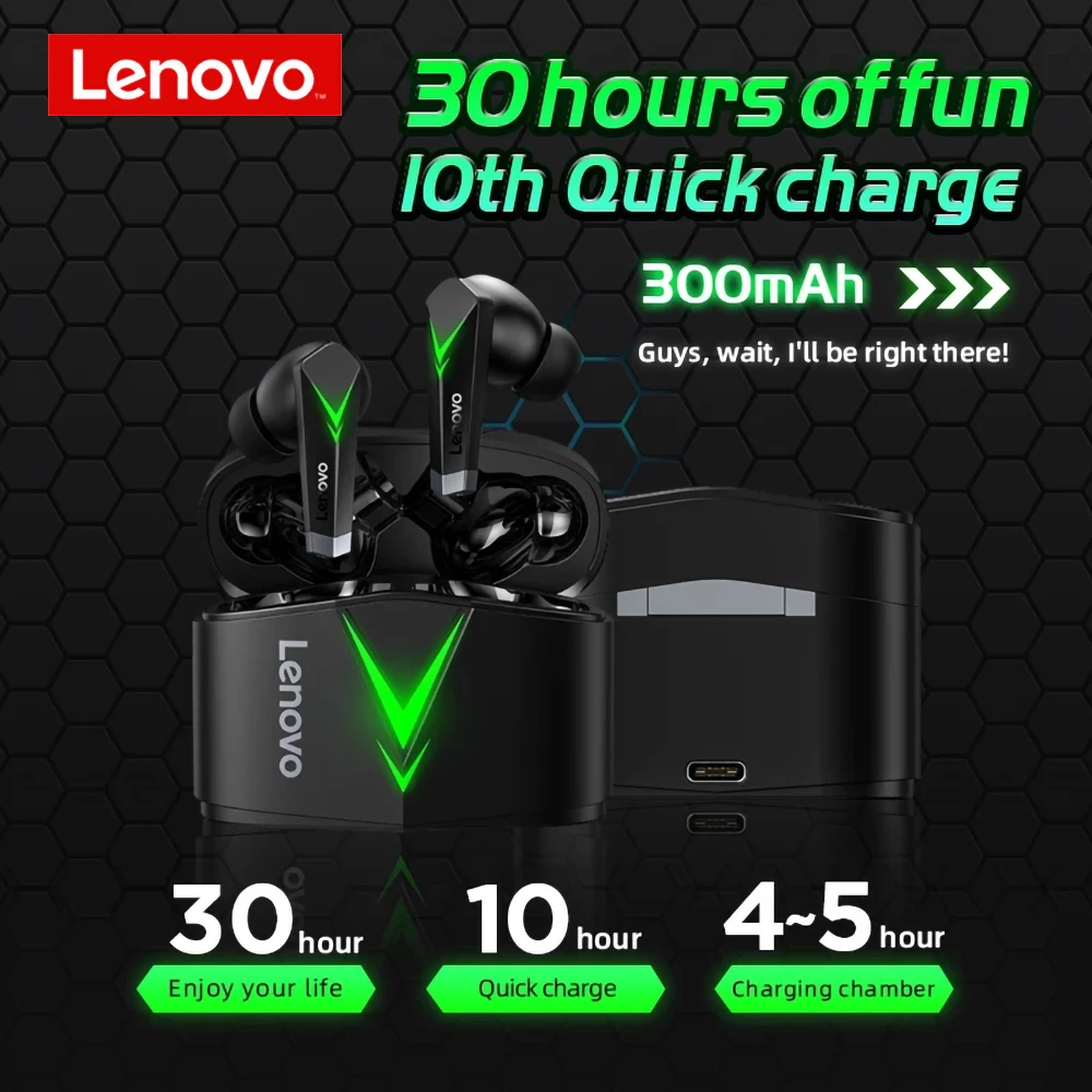 קנו אוזניות | Lenovo LP6 TWS Gaming 