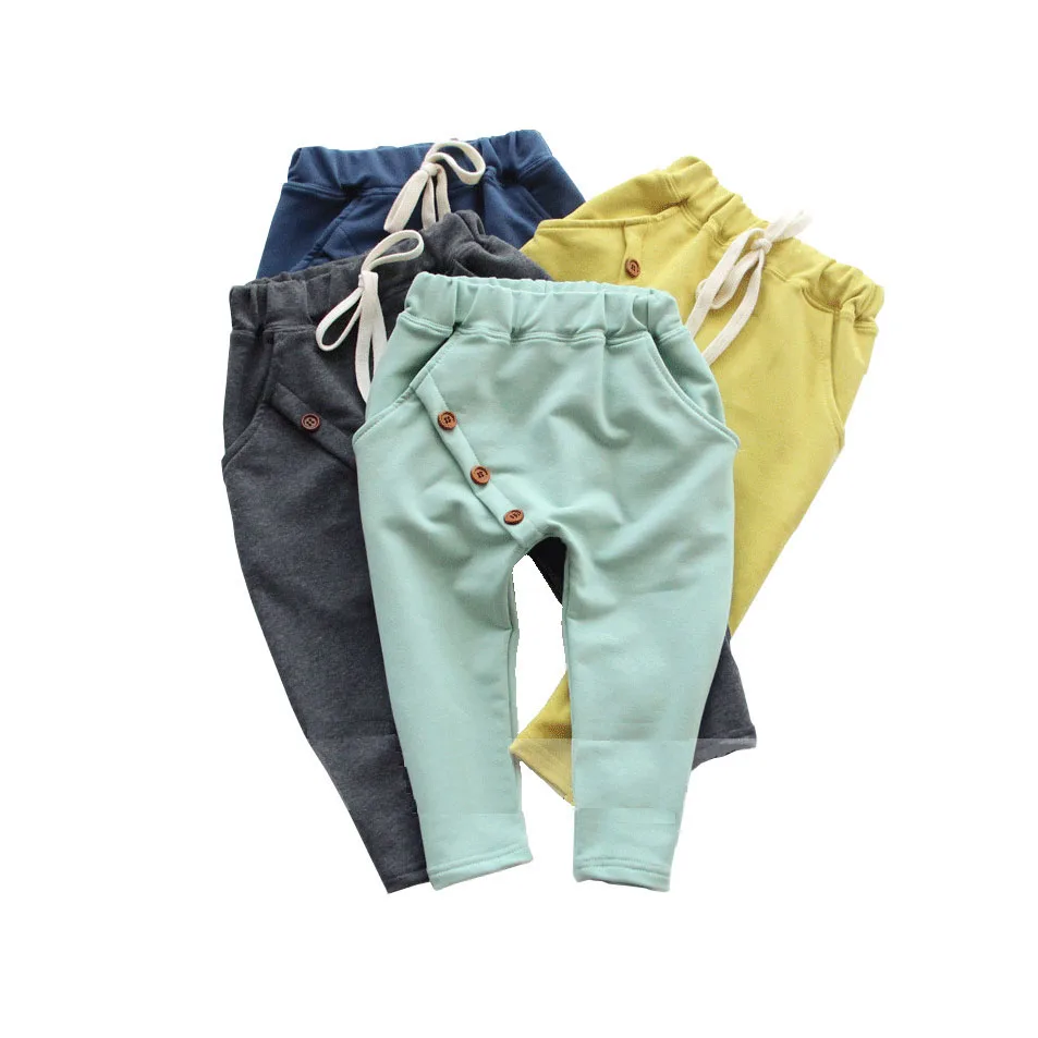 Boys Pants Solid Cotton Kids Spring Autumn Clothes Children Harem Pants For Baby Boy Trousers-animated-img