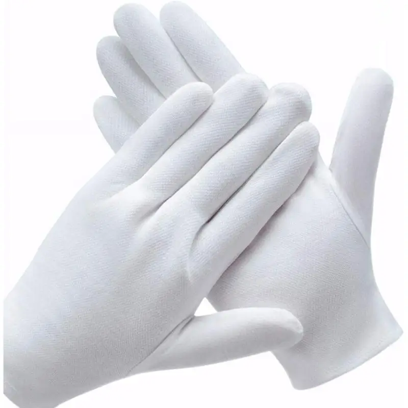 white ceremonial gloves