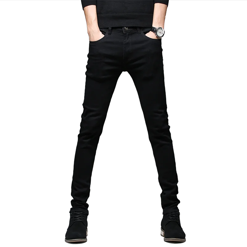 mens soft black jeans