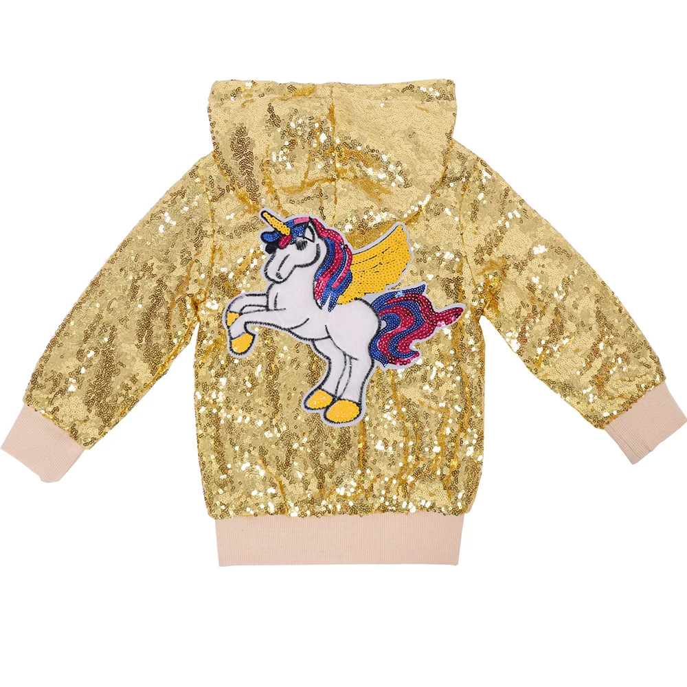 Rainbow Unicorn Glitter Jackets Sequin 