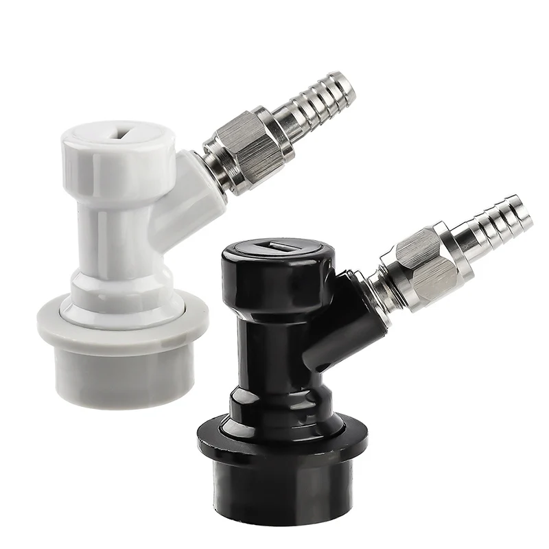 TWELVETAP Thread Ball Lock Keg Disconnect Liquid Gas Barbed Fast Connectors Beer With 1/4'' Swivel Nuts Metal Joint-animated-img