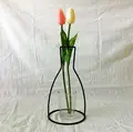 Home Party Decoration Vase Abstract Black Lines Minimalist Abstract Iron Vase Dried Flower Vase Racks Nordic Ornaments preview-1