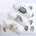 Nail Sticker Wolf Stickers Sliders For Nails Summer Full Nail Design Decorations Water Decals Animal Transfer Children's Slider preview-4