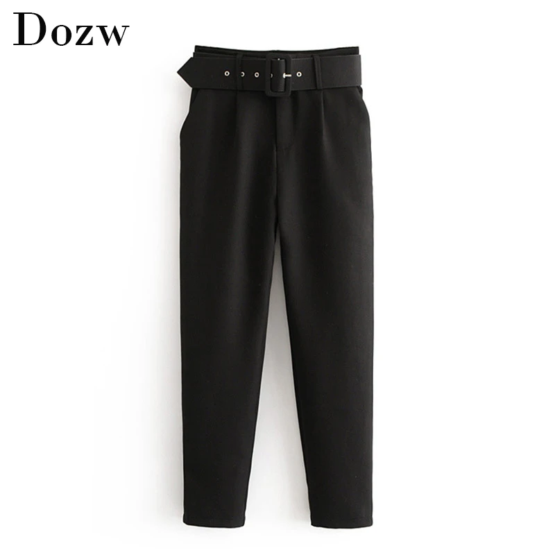 black suit trousers womens