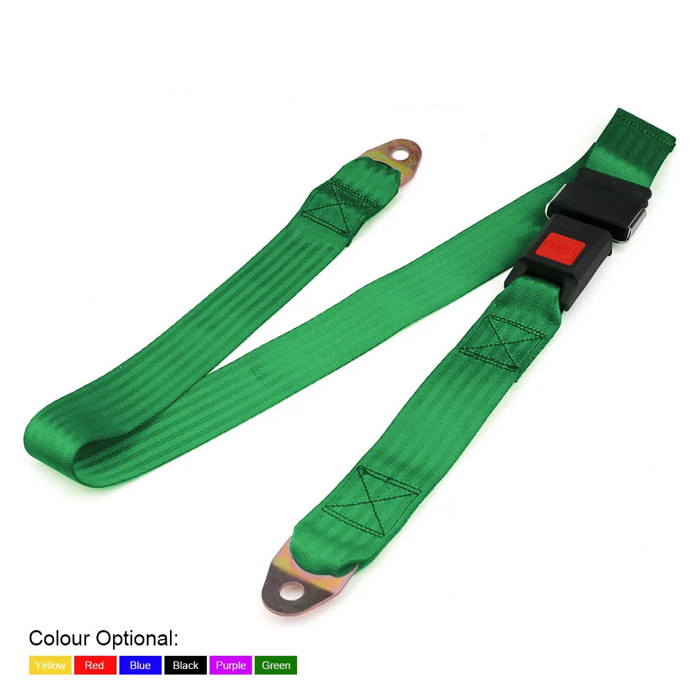 Universal Car Vehicle Seat Belt Extension Extender Strap Safety 2 Two Point Adjustable Belt   TT100742-animated-img