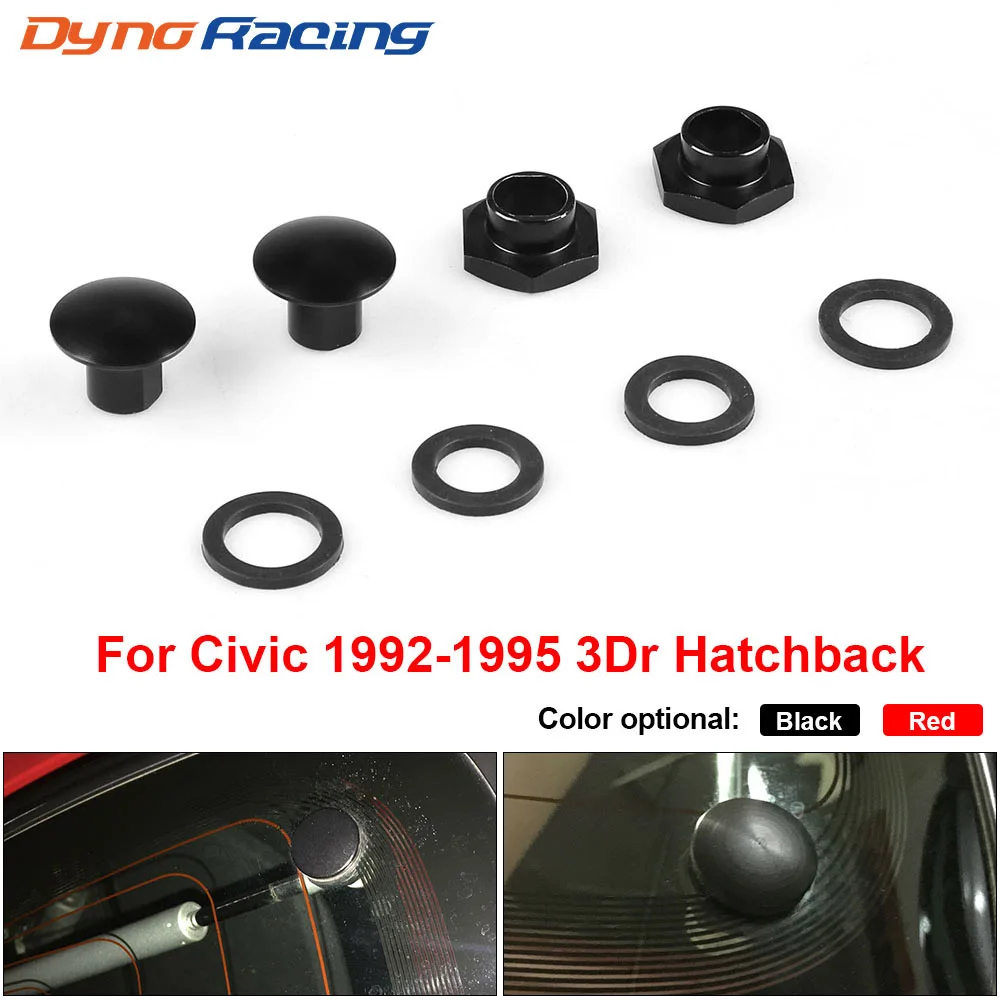 Aluminum Rear Glass Strut Hardware Complete Kit for Honda Civic 92-95 3Dr Hatchback EG6 CRV BX101754-animated-img