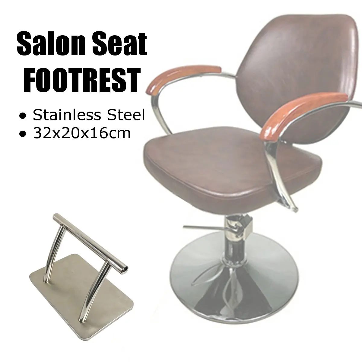 salon chair with footrest