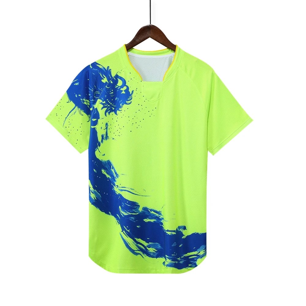 HAMEK New Dragon Chinese Table Tennis Jerseys for Men Women Children China Ping Pong T Shirt Sports Suits