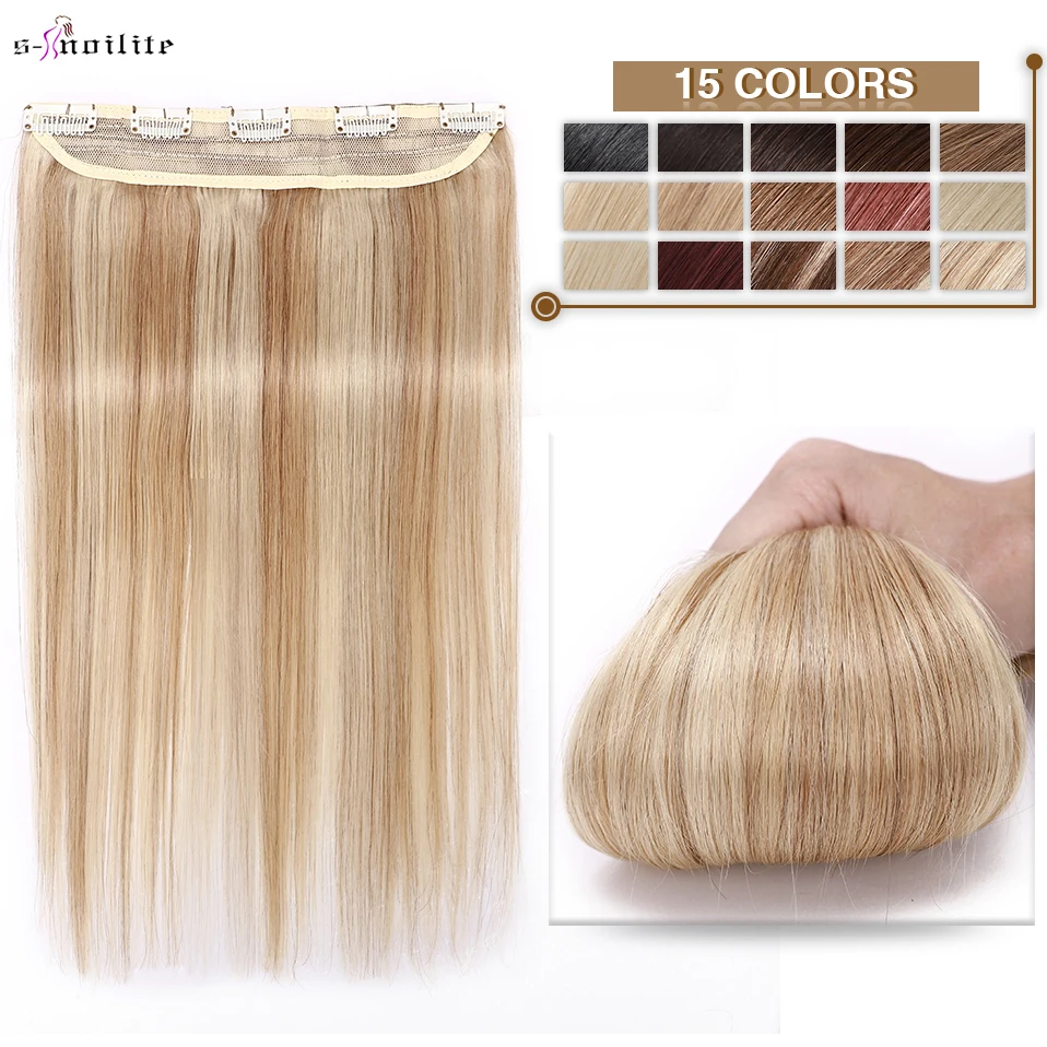 human hair clip on extension