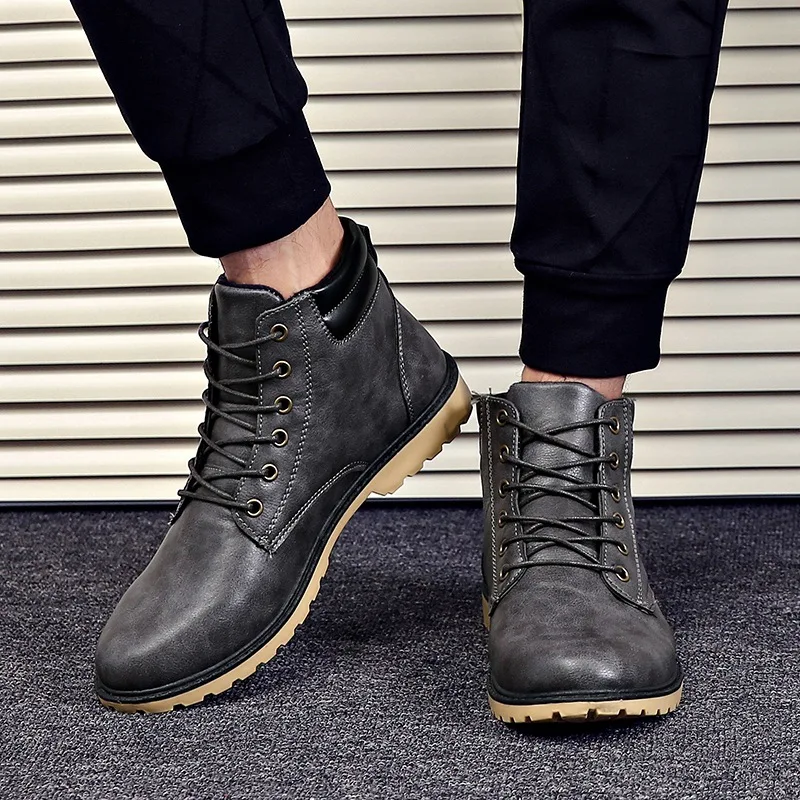 mens casual low top boots