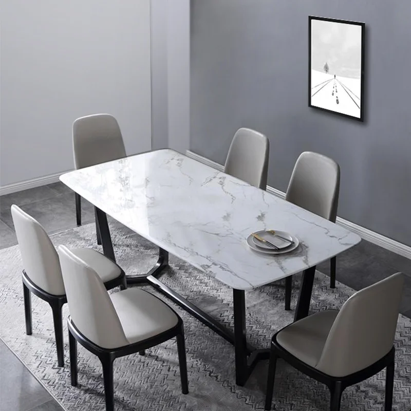 real marble dining table set