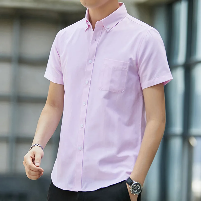 men's short sleeve button down shirts with pocket