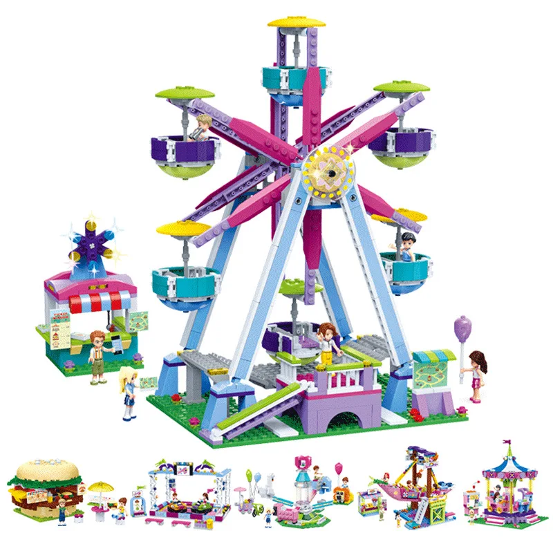 lego friends amusement park ferris wheel