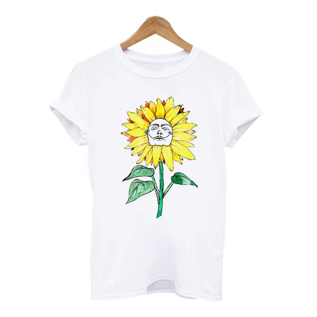 sunflower print shirt