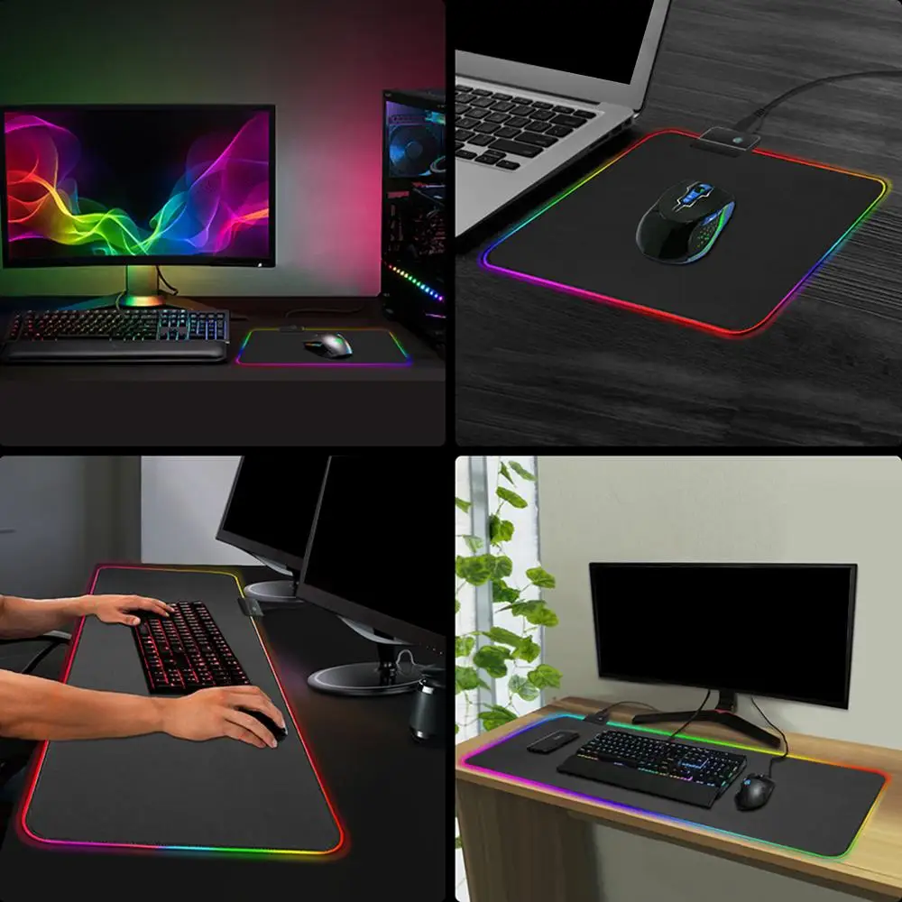 led desktop mouse pad