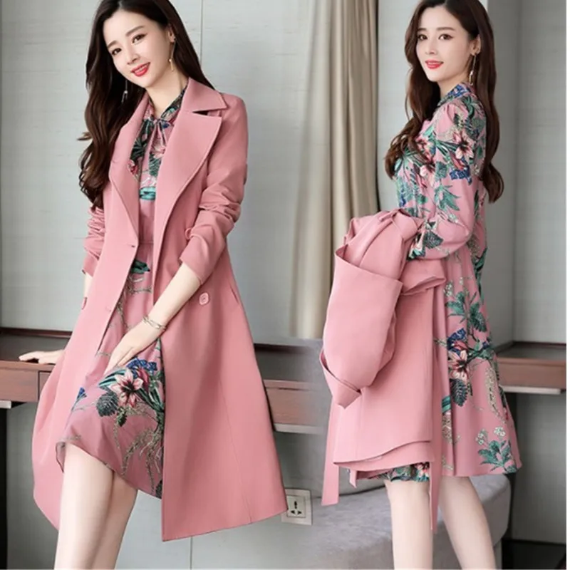 knee length trench coat womens