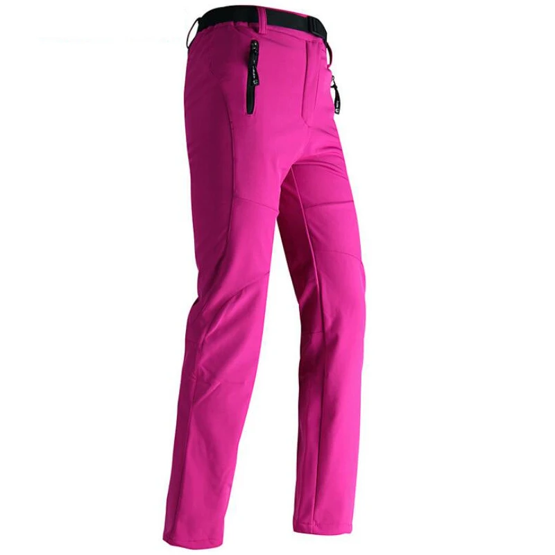 Outdoor Pants Women Thick Fleece 