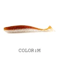2021 NEW  Soft Lures 5CM 7.5CM 10CM  Baits Fishing Lure Leurre Shad Double Color Silicone Bait T Tail Wobblers preview-3