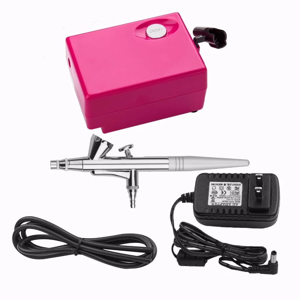 Pinkiou Dual Action Siphon Feed Airbrush Kit