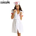 Erotic Halloween Fancy Cosplay Costumes Women Naughty Lingerie Sexy Nurse Dress with Belt Hat Uniform Outfit Party Kinky Costume preview-1