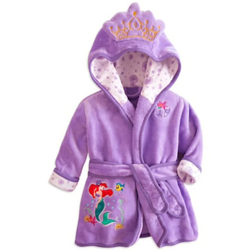 New Autumn and Winter Children Pijama Girl mermaid Infantil Kids Warm Pyjamas Boys Baby Girls Animal Flannel Sleepwear Robe-animated-img