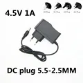 1PCS High quality AC 110v-240v 4.5V 1A 1000mA power adapter 4.5 V Volt LED 4.5V1A power supply DC 5.5*2.5~2.1 MM preview-1