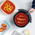 Air Fryer Liner Air Fryer Mat Food Grade Non-Stick Silicone Fryer Basket For 7.5~9-Inch Air Fryers Steamers Kitchen Accessories preview-1