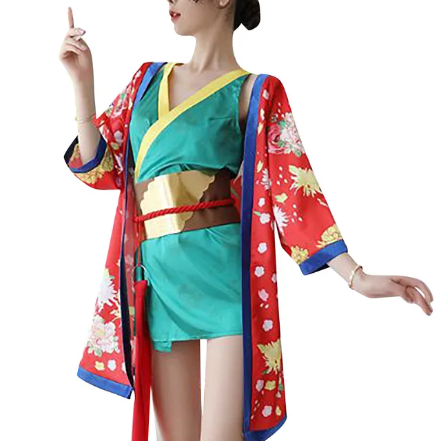 Sexy Women Short Kimono Dress Open 