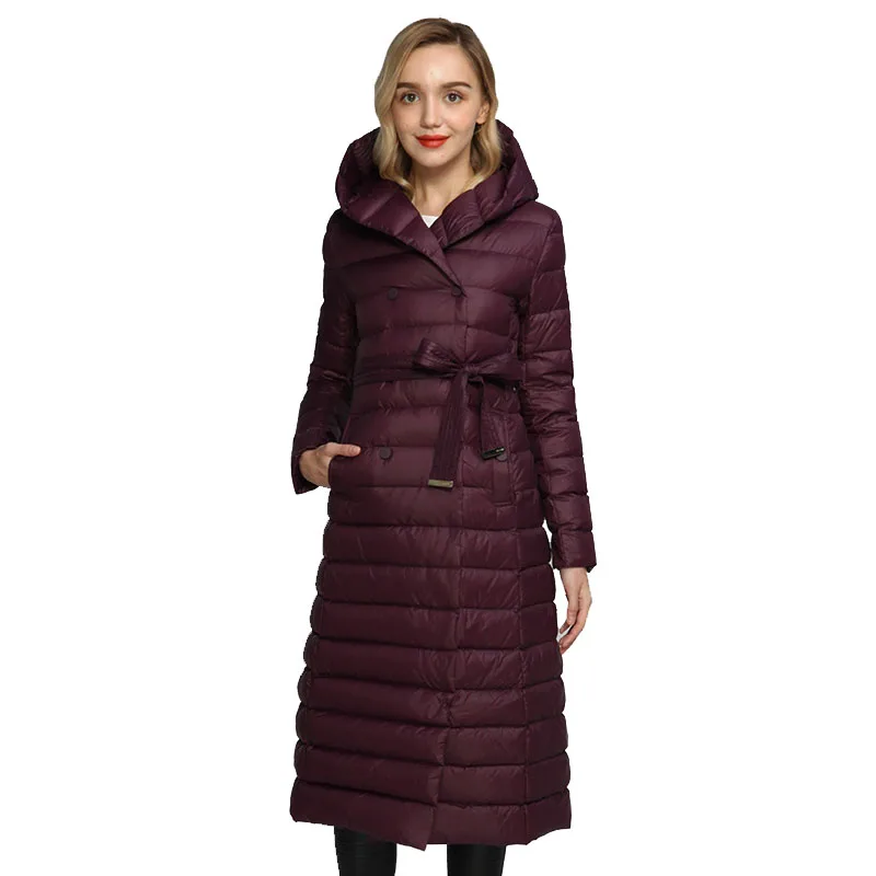 Winter Jacket Women Long Down Coat 